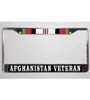 afghanistan veteran campaign ribbon license plate frame