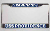 uss providence license plate frame