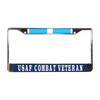 korea air force combat veteran license plate frame - front view