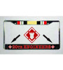 army 20th engineers iraq ribbon license plate frame