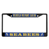 navy seabees can do powder coated license plate frame