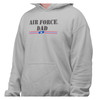 air force dad hoodie sweatshirt - side view