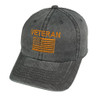 US Veteran Hat with Embroidered US Flag - Classic Edition Vintage Gray