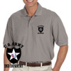 us army 2nd infantry division grey performance polo shirt