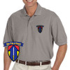 army 2nd field force grey performance polo shirt