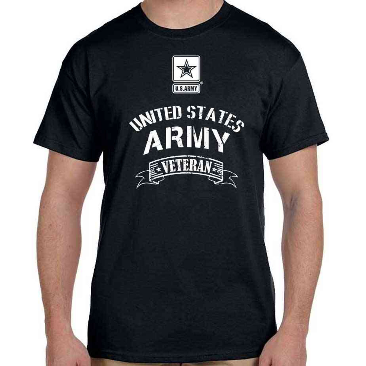 NEW US Army Veteran logo on Graphic T-Shirt