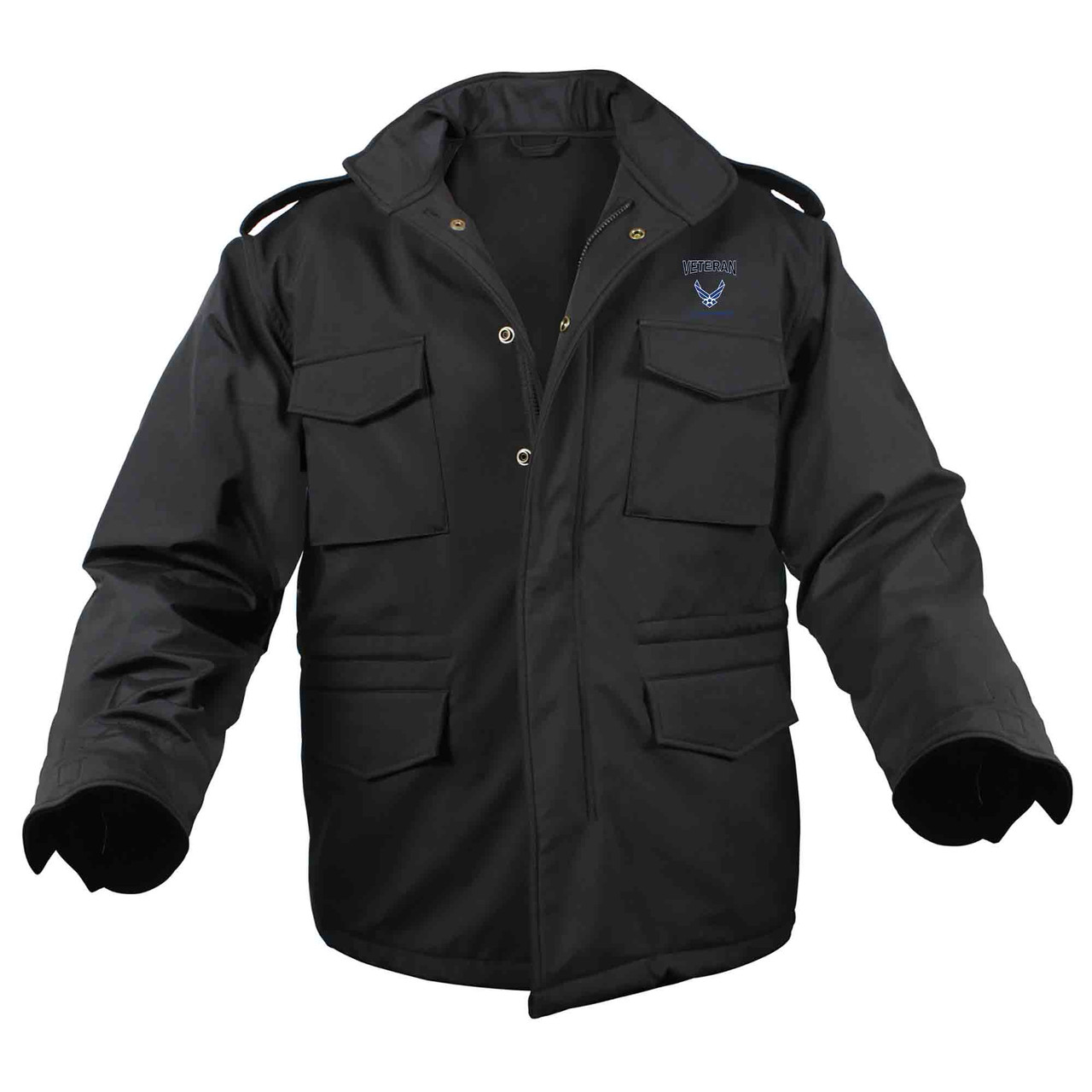 Custom Embroidered U.S. Air Force Block Veteran Text with Hap