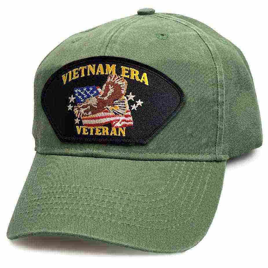 Vietnam Era Veteran Eagle & American Flag Hat