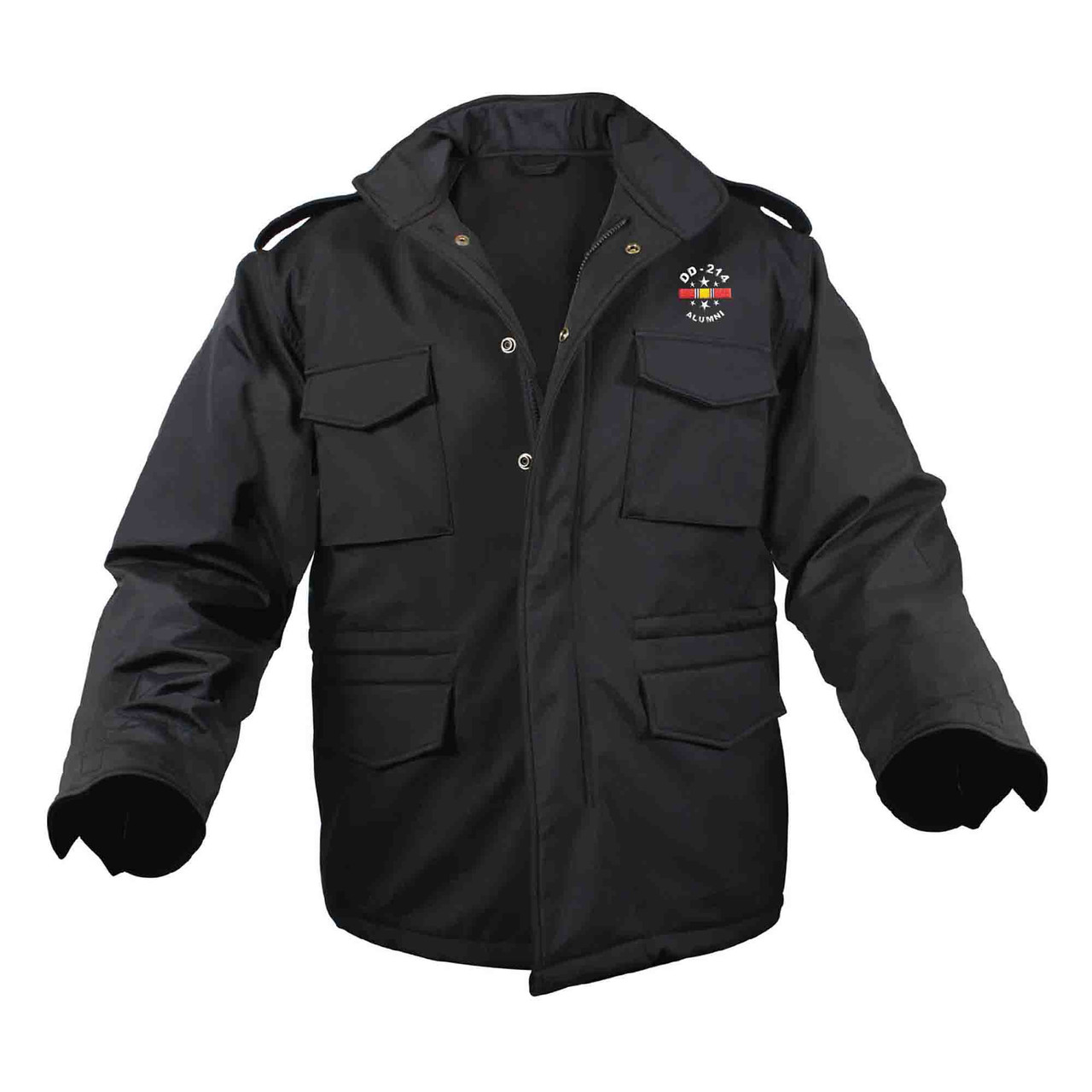 DD-214 Alumni Logo Embroidered Soft Shell M-65 Tactical Jacket