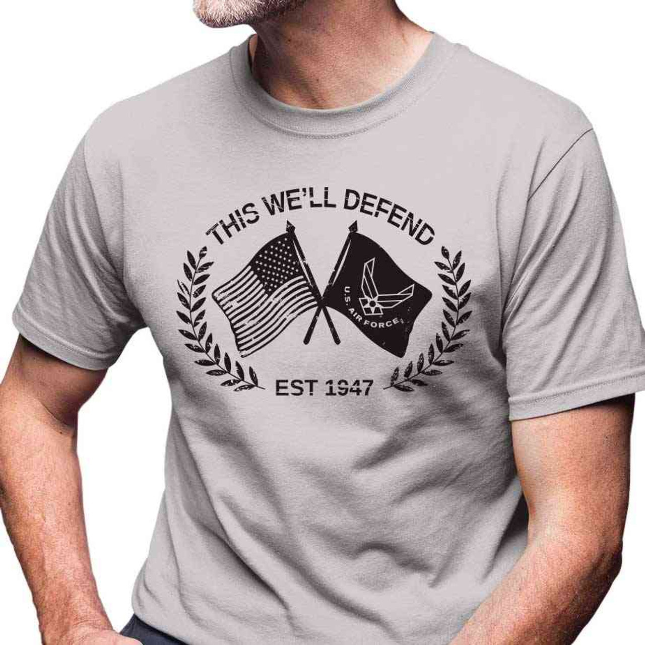 us air force tshirt two flags