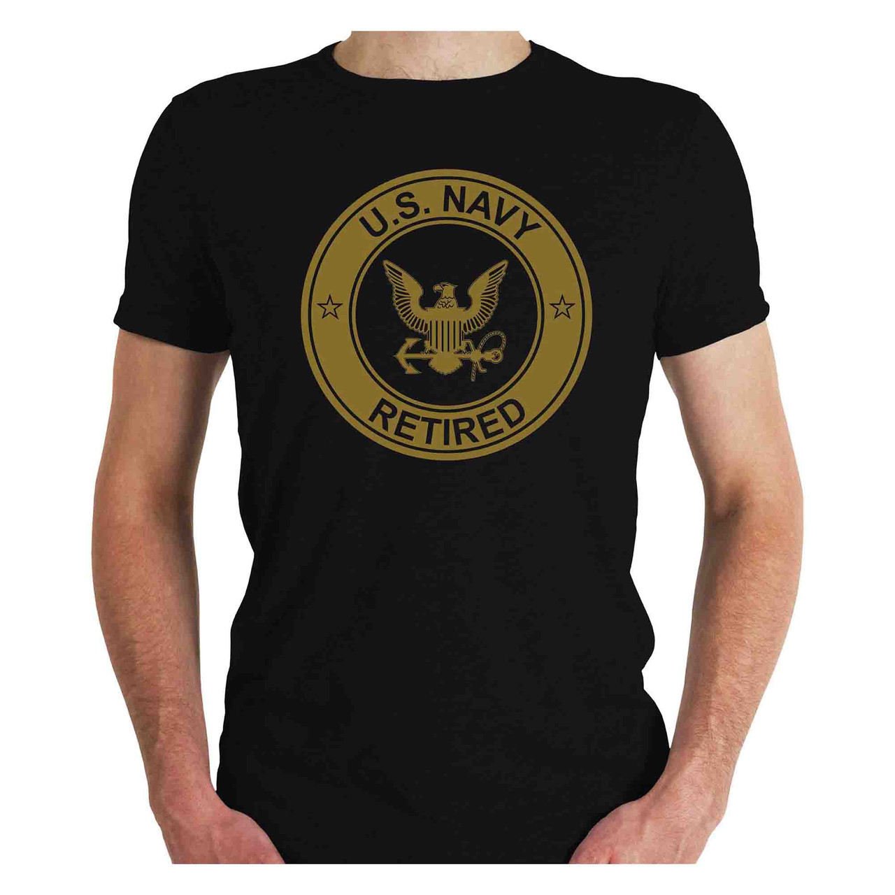 us navy retired tshirt eagle - front view