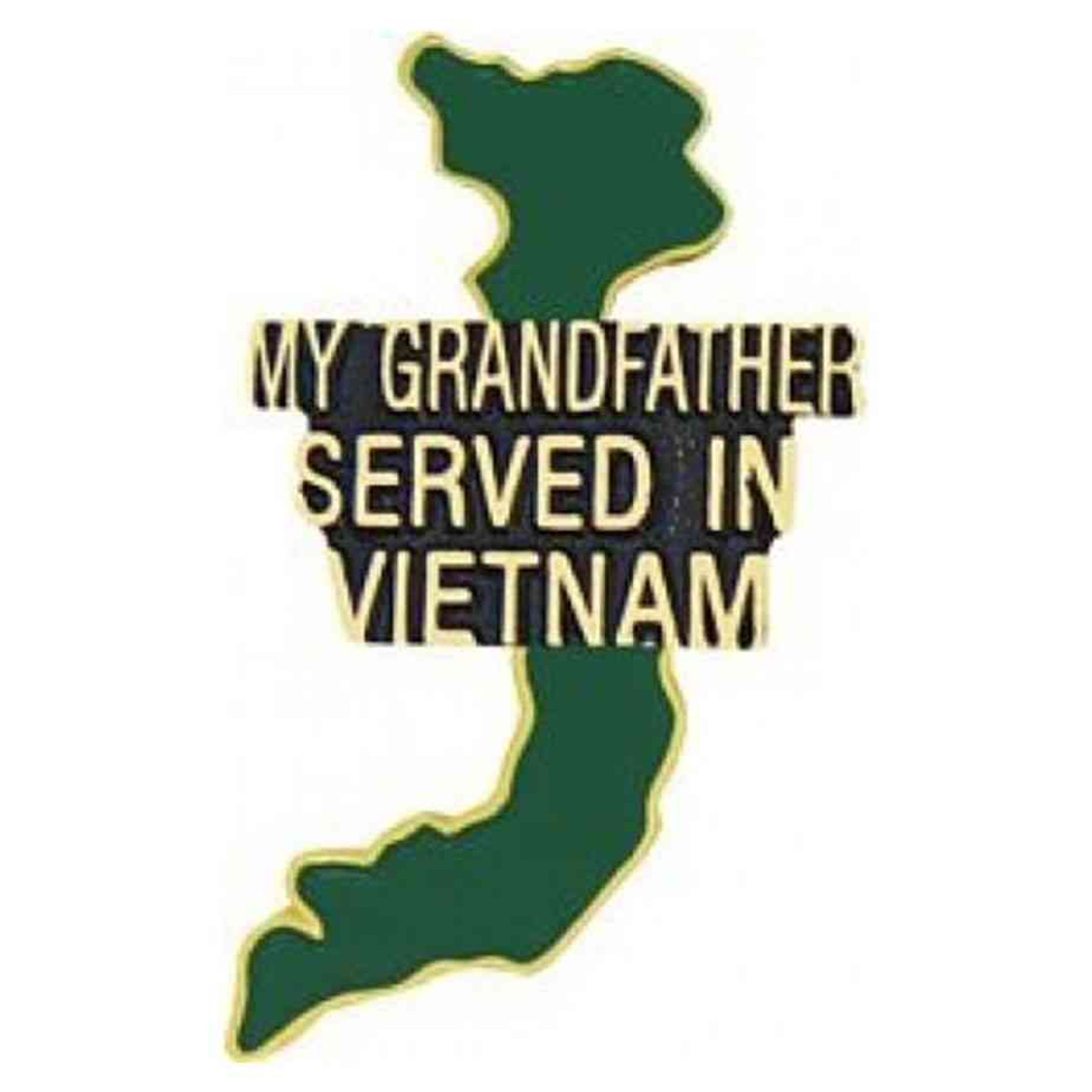 vietnam my grandfather hat lapel pin