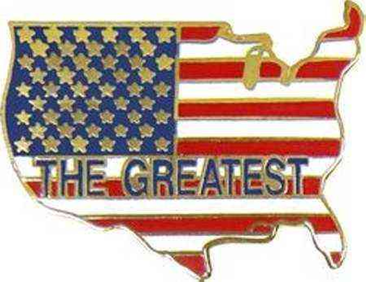 the greatest map united states hat lapel pin