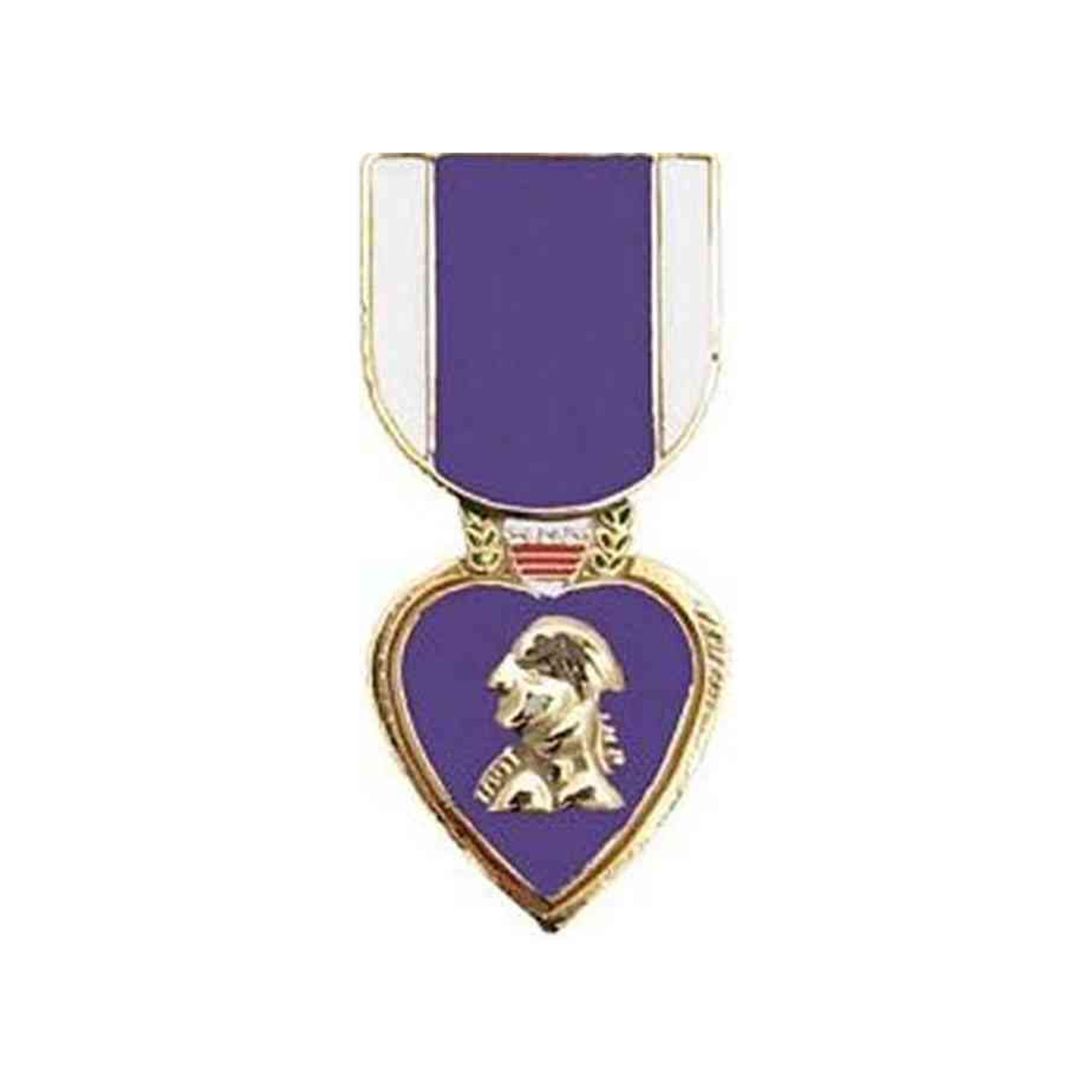 purple heart hat lapel pin