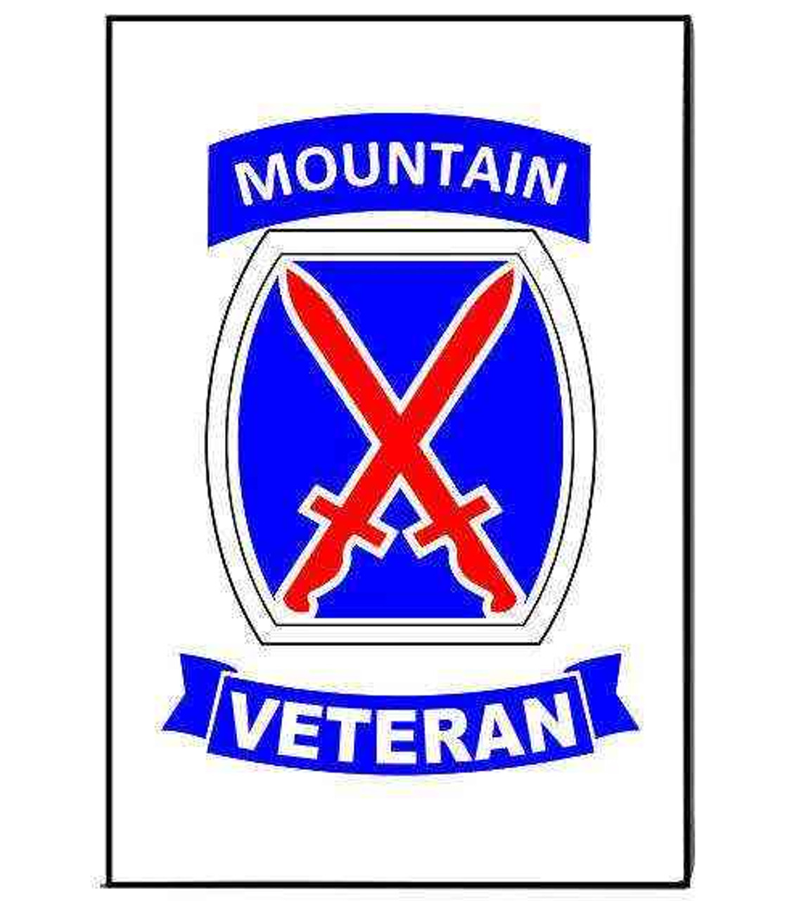 army 10th mountain division veteran magnet