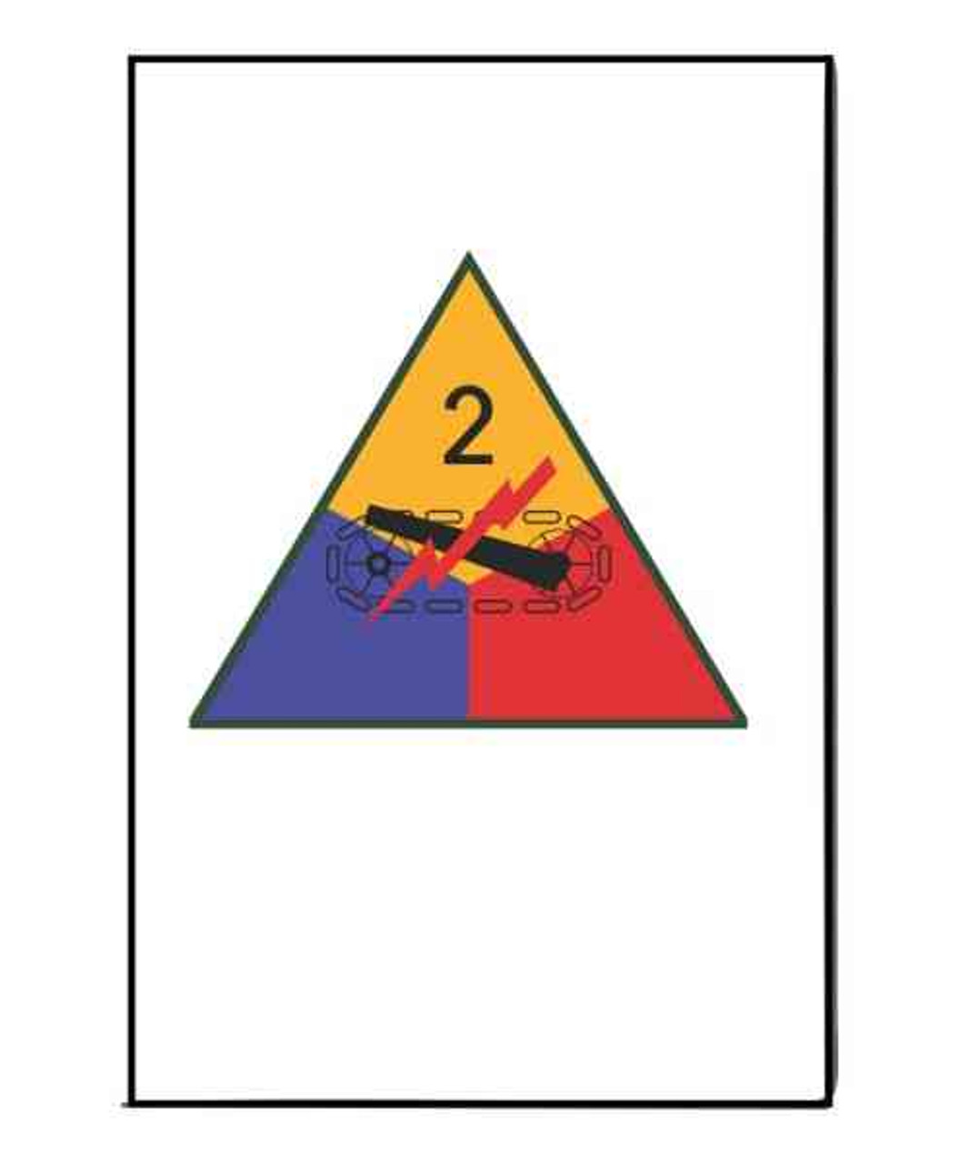 army 2nd armored division refrigerator magnet