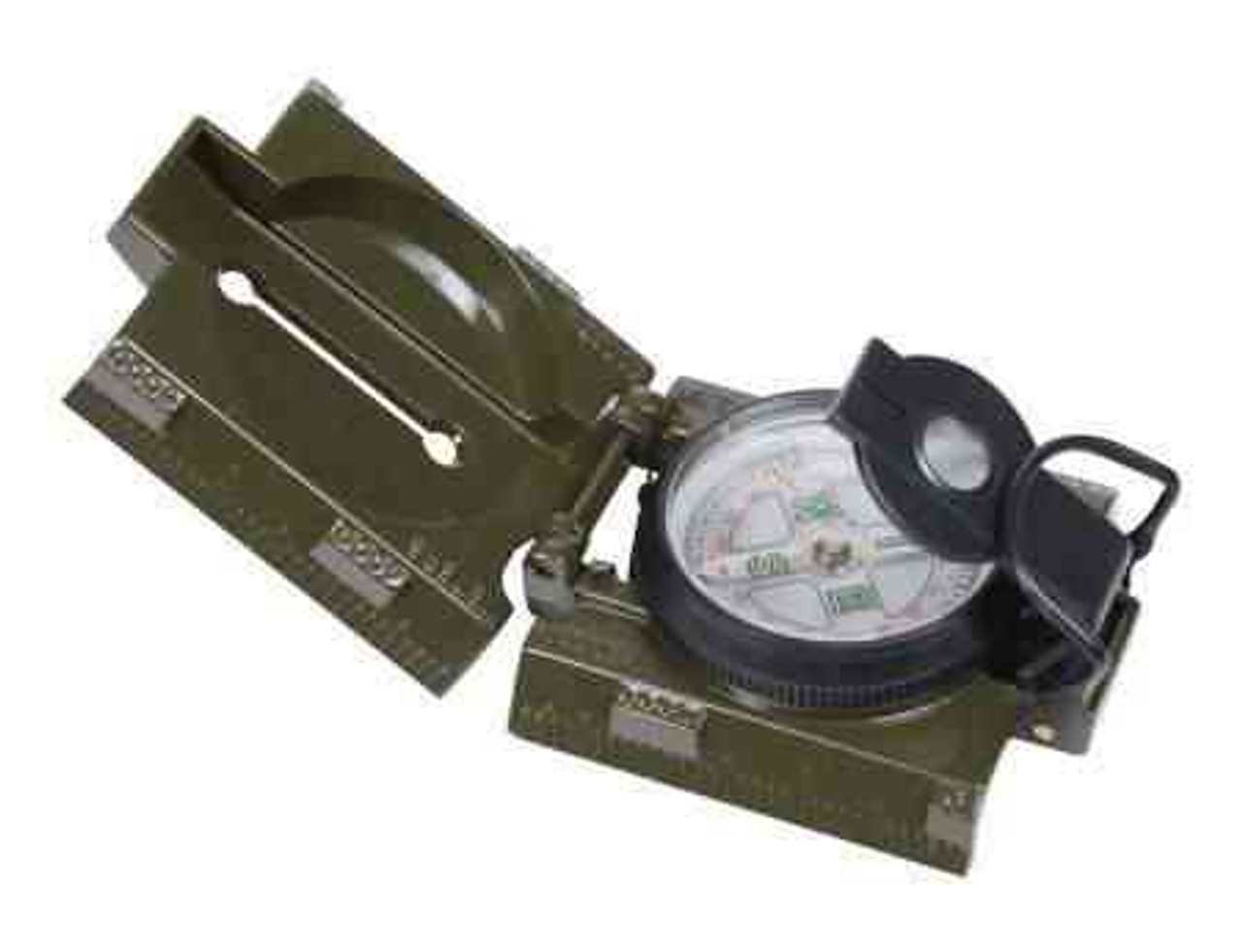 olive drab military marching compass w led light