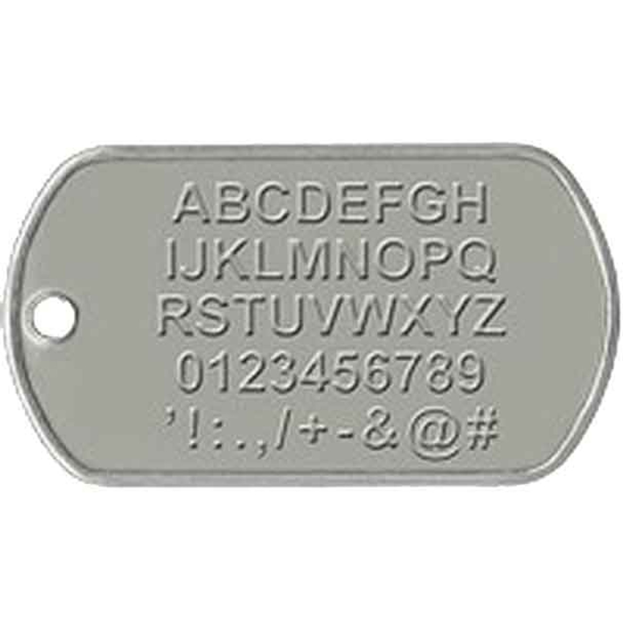 Personalized Military Dog Tags with Silencers; Custom Authentic
