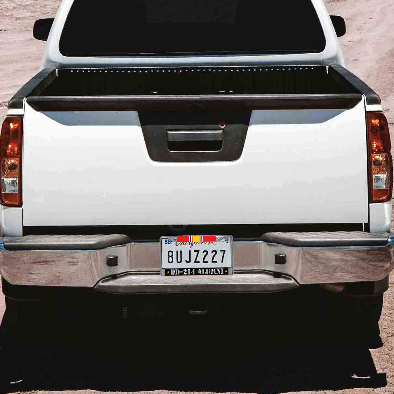 US Veteran DD214 Alumni & Service Ribbon License Plate Frame