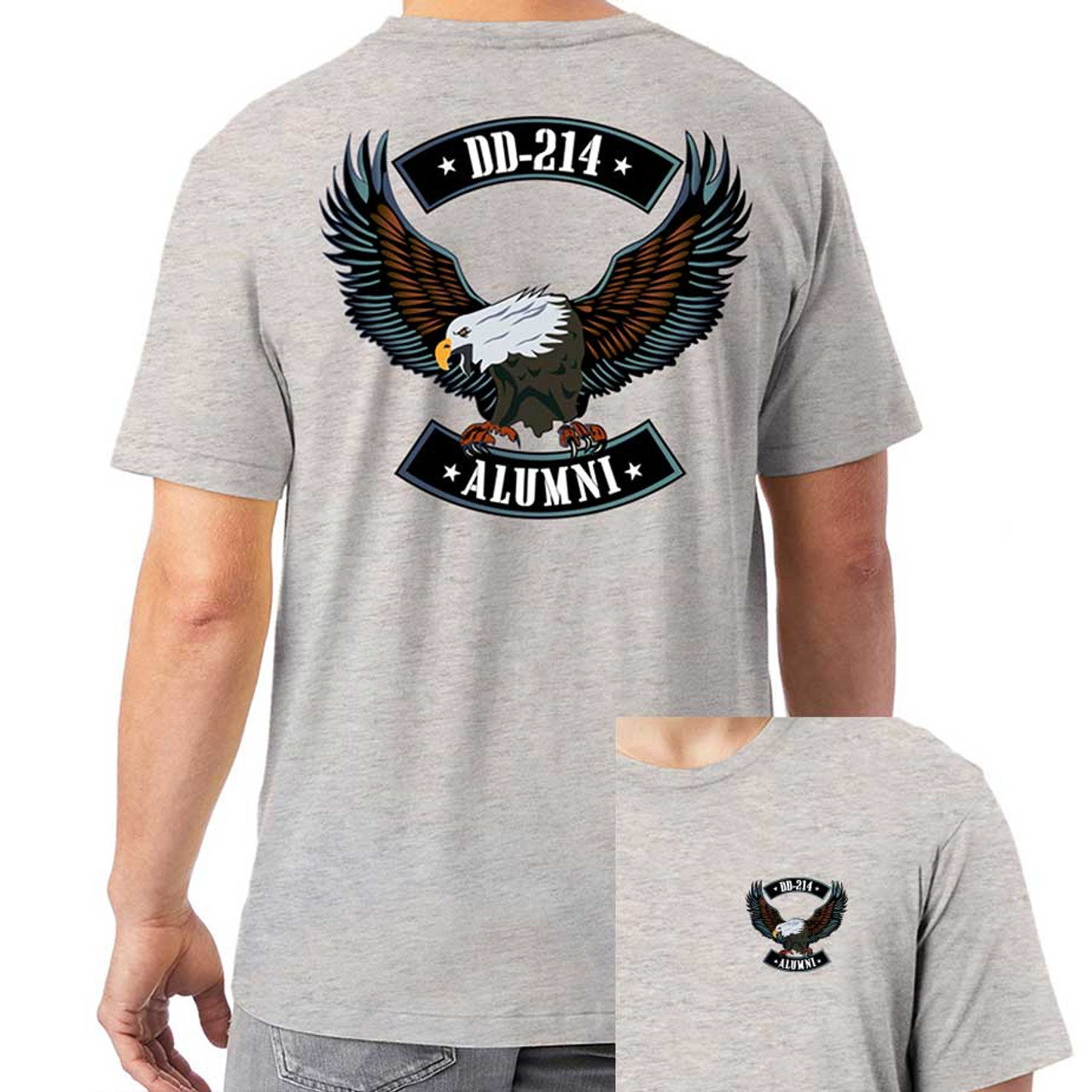 US Veteran T-Shirt with DD-214 and Eagle Graphic