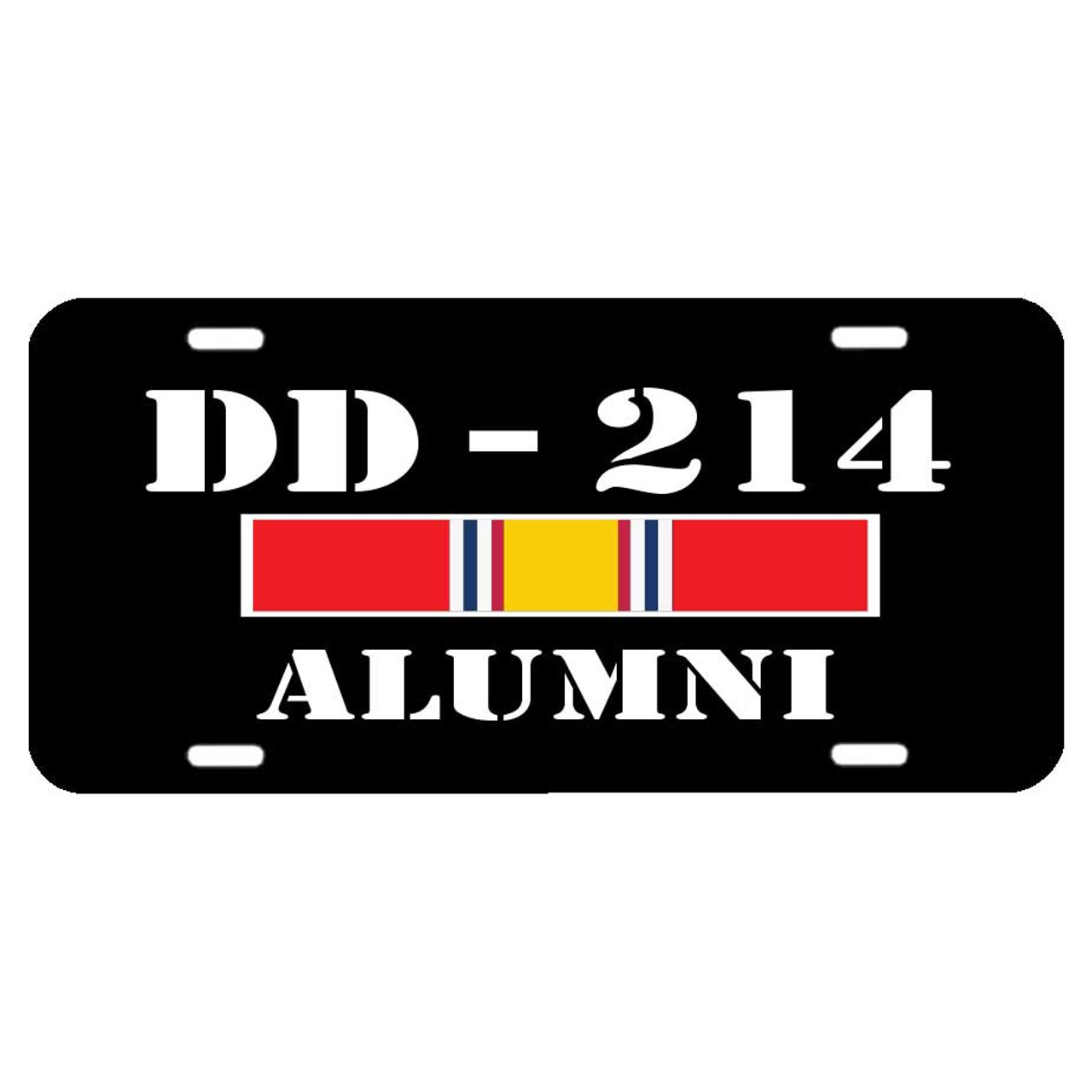 US Veteran License Plate with DD-214 Graphic