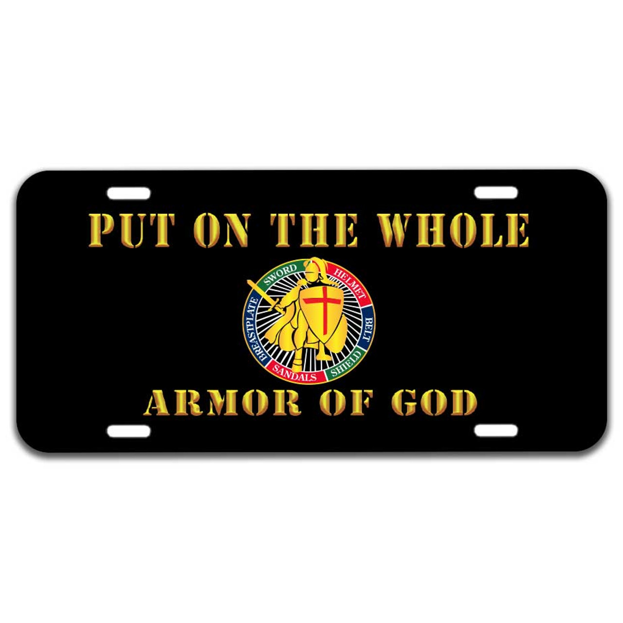 Armor Of God License Plate