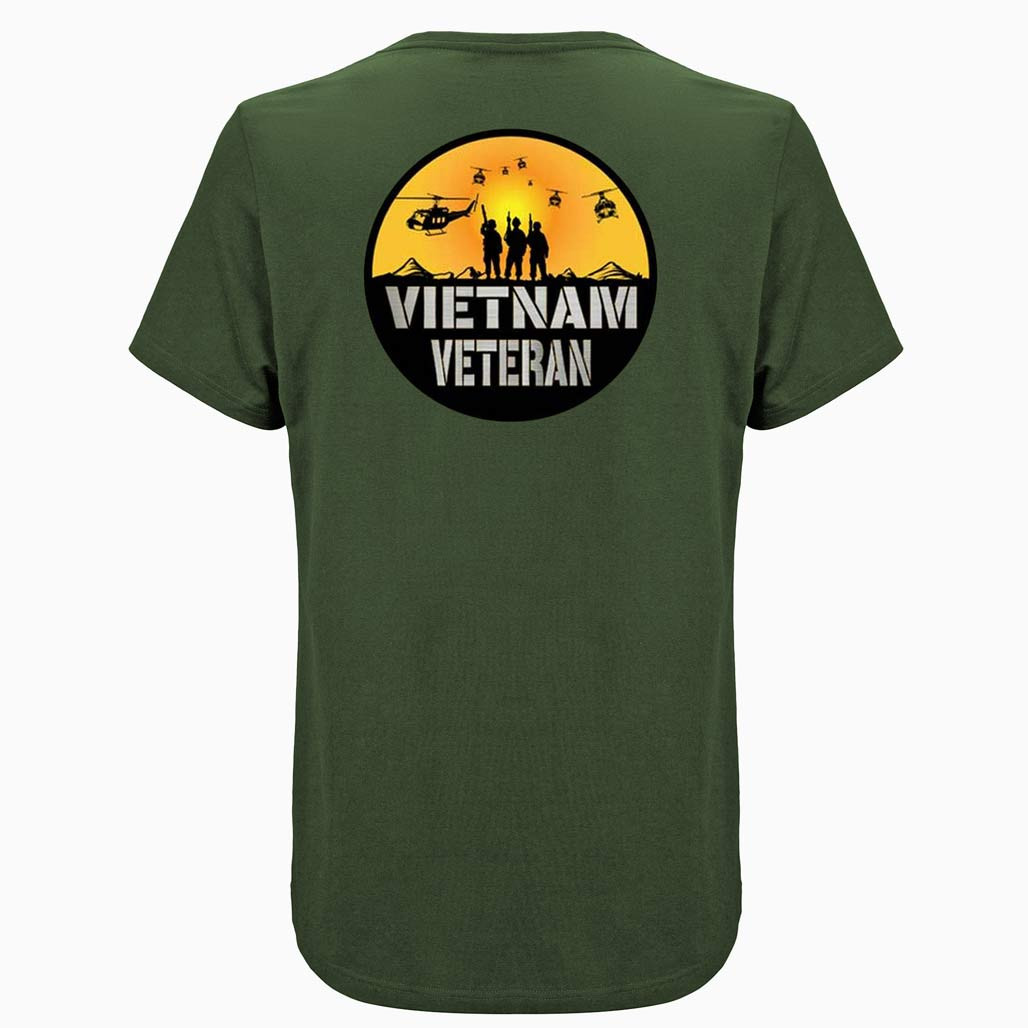 Vietnam Veteran Frequent Flyer TShirt with Huey Graphic