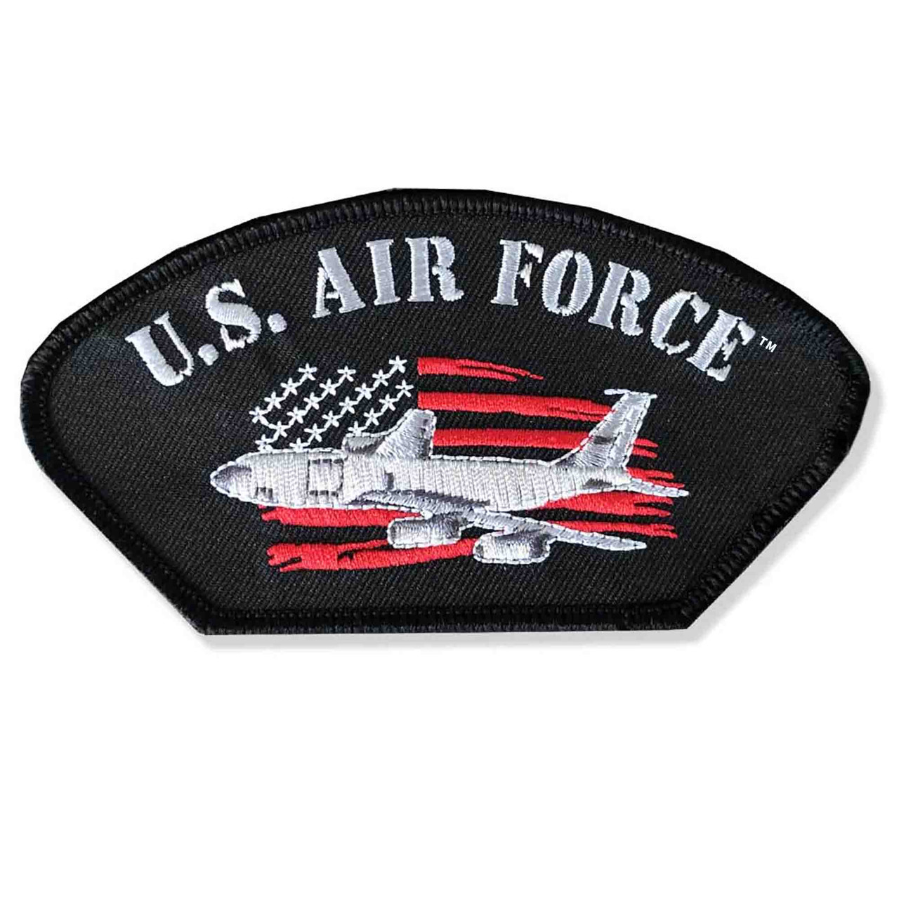 USAF Patch with US Flag Graphic - front view
