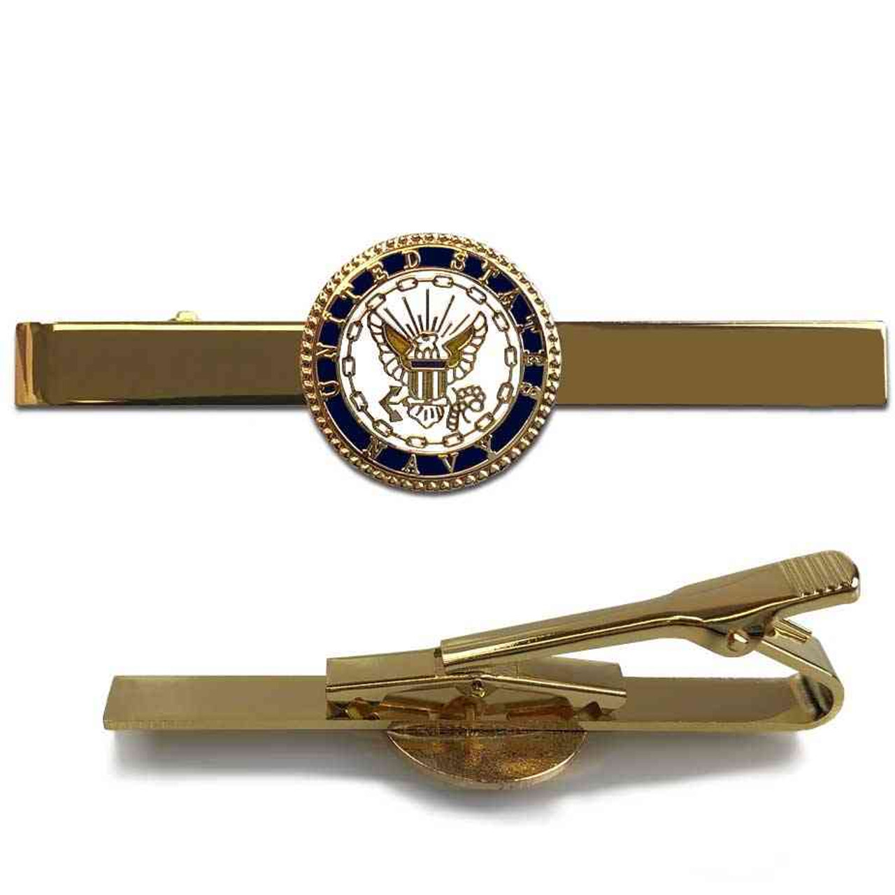 US Navy Tie Bar with Eagle Emblem Graphic