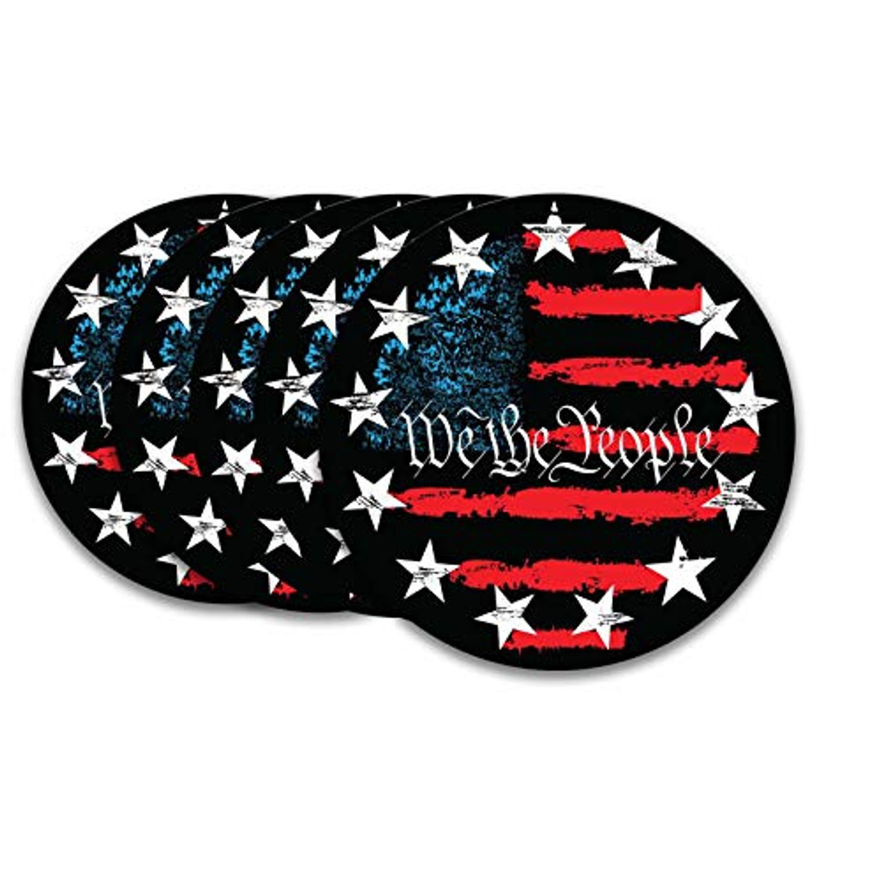 Betsy Ross 'We The People' 13-Star American Flag Circle Decal Sticker