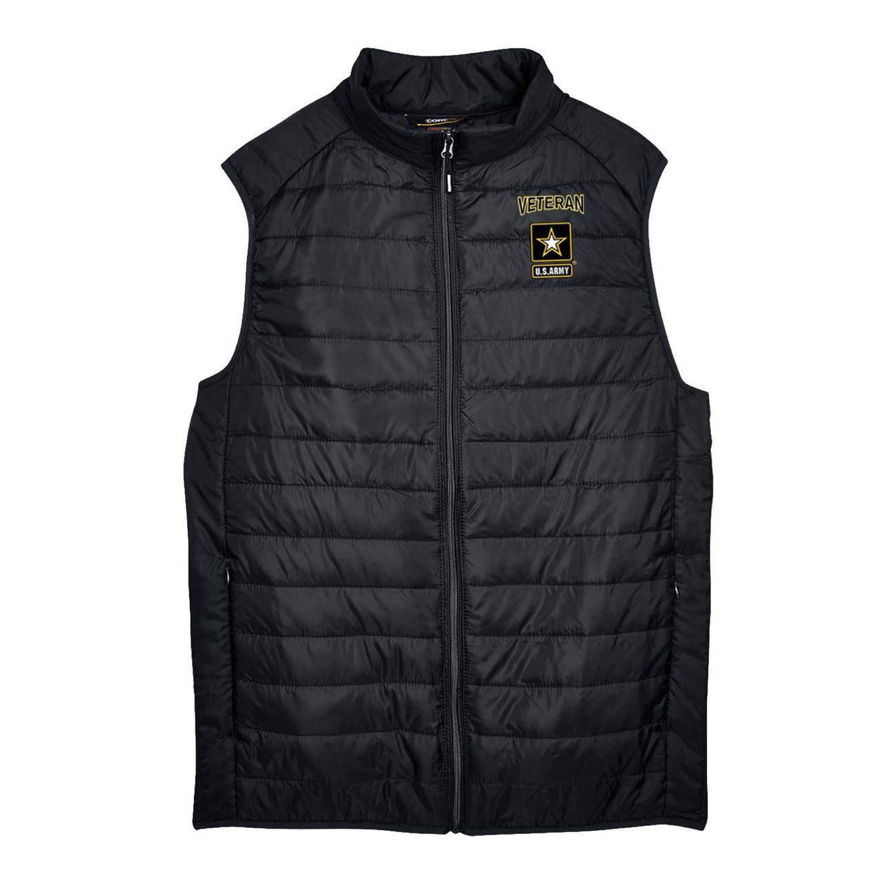 U.S. Army Veteran Puffer Vest with Custom Army Veteran Logo