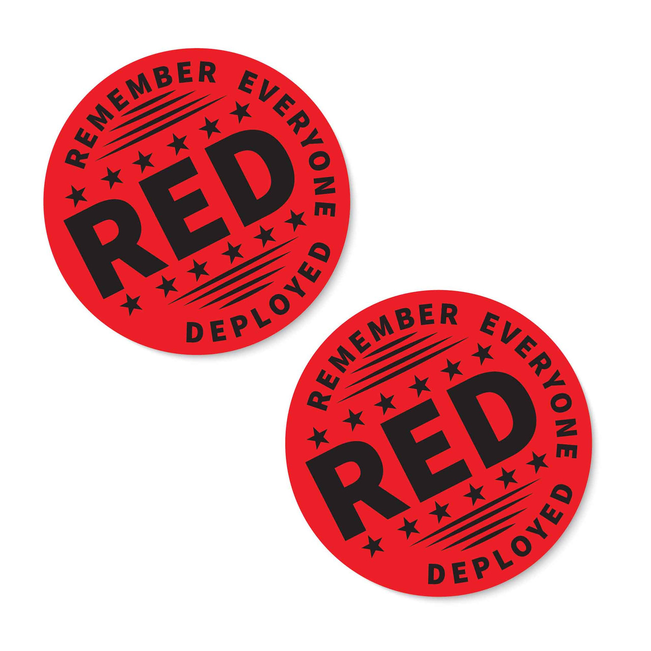 RED Decal Sticker Quantity of (2)