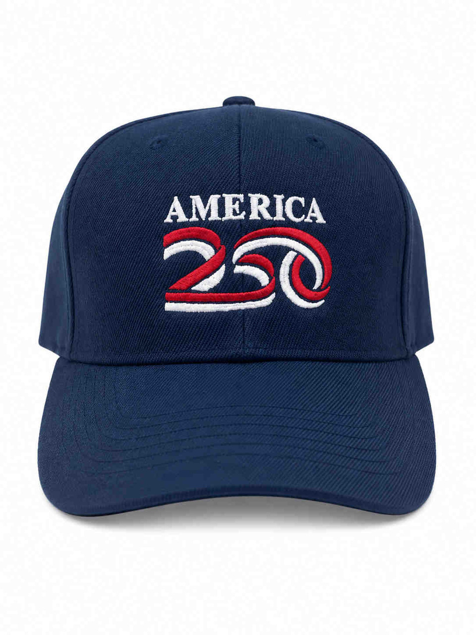 America 250 Embroidered Patriotic Hat Front View