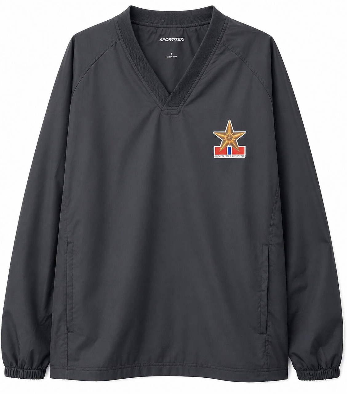 Bronze Star Recipient Windshirt – Water-Repellent Front View