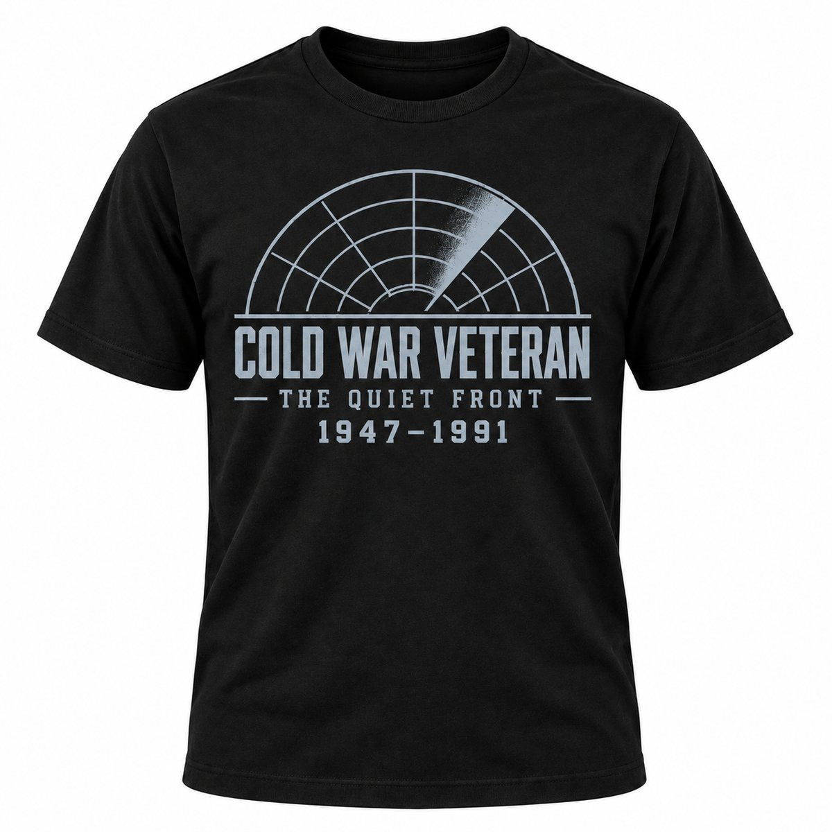 Cold War Veteran The Quiet Front T-Shirt Black - front view