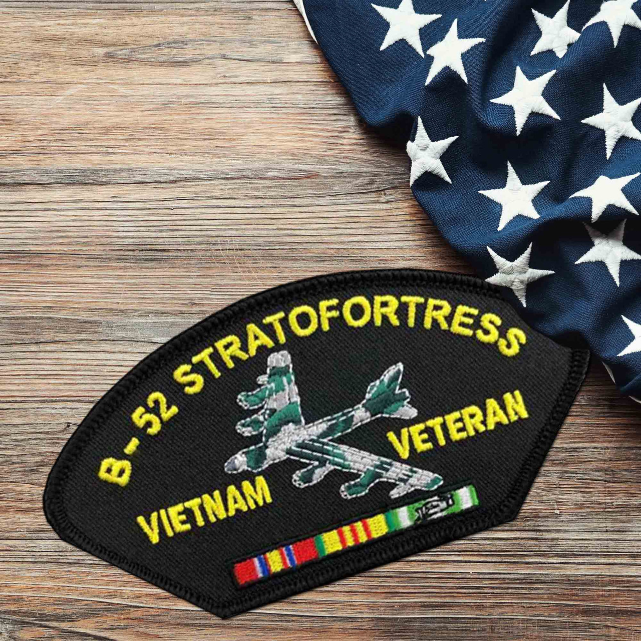 Vietnam Veteran w/ Ribbon: B-52 Stratofortress Patch