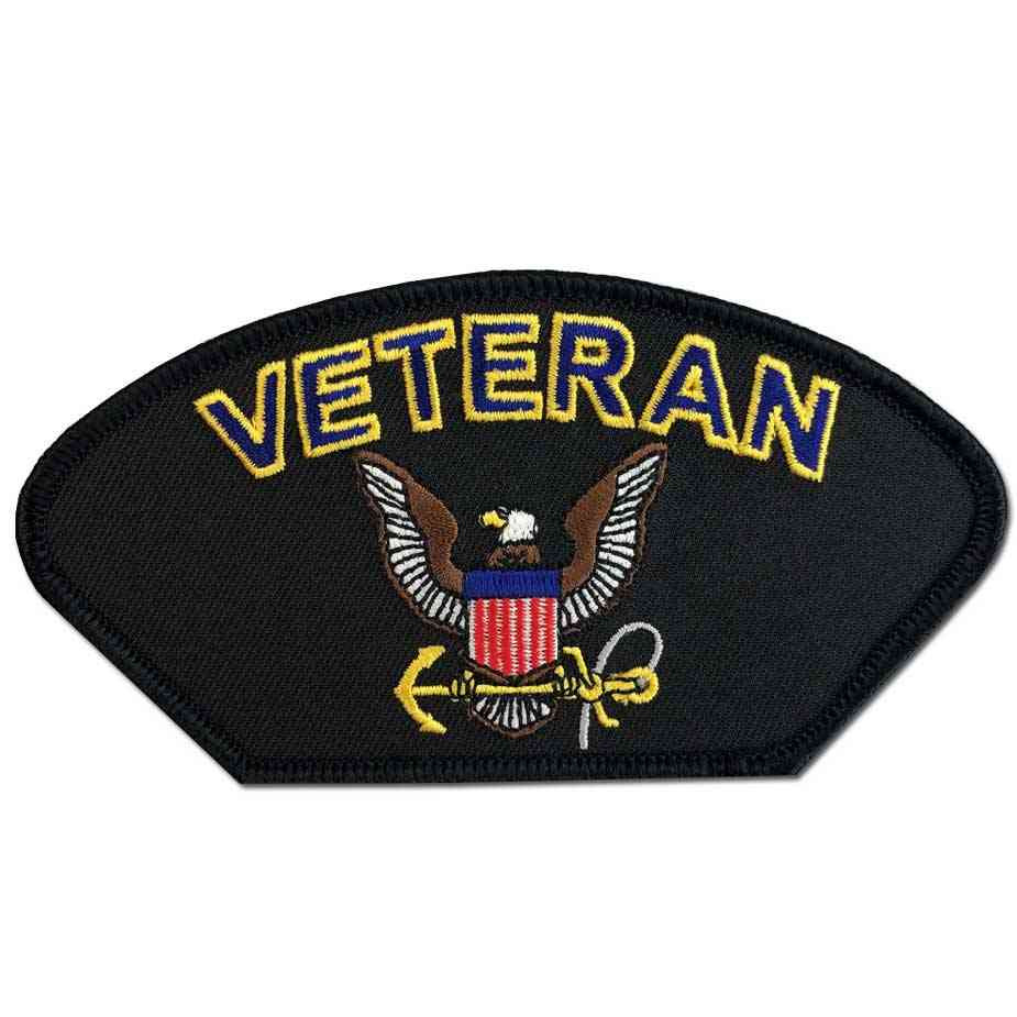 navy veteran patch eagle and anchor
