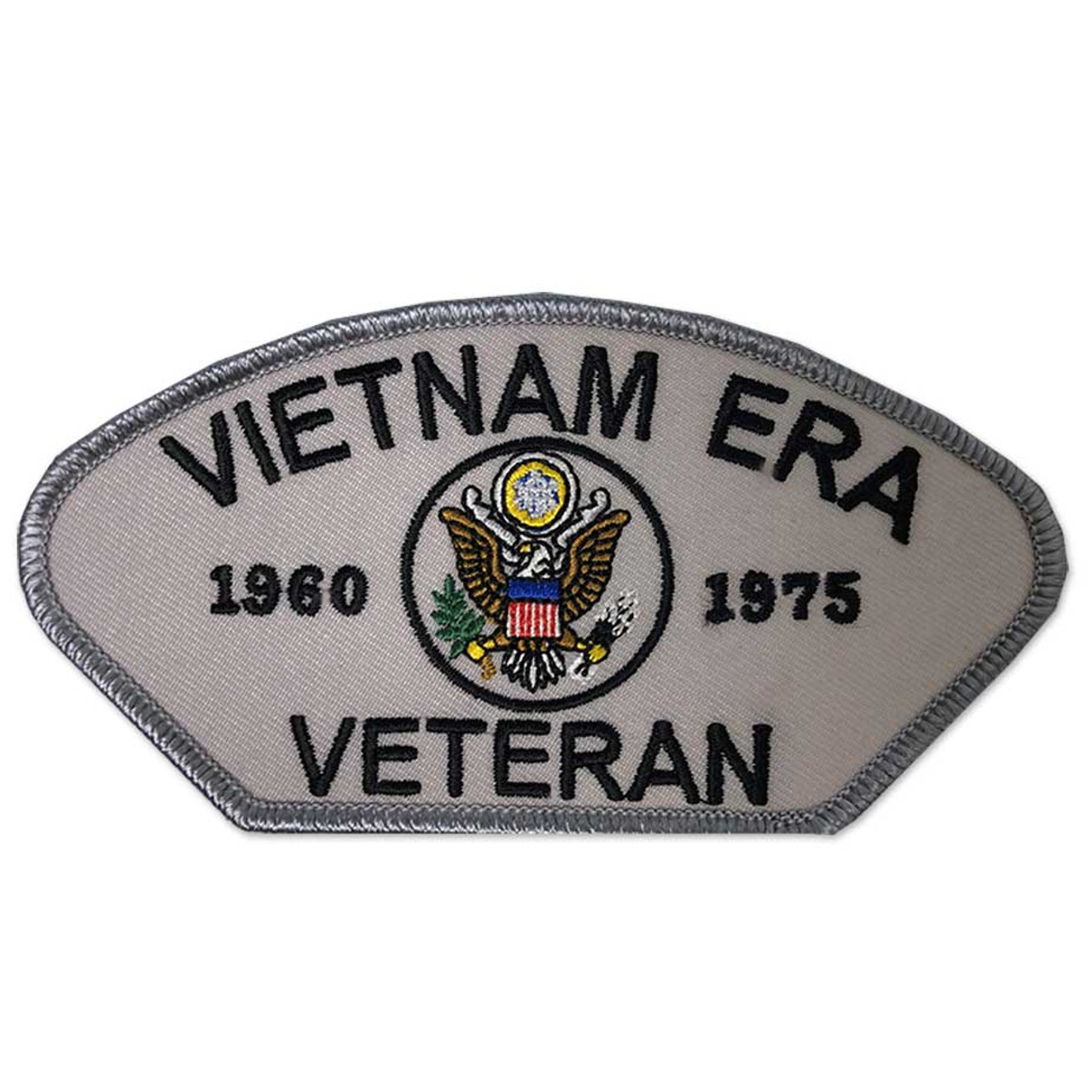 vietnam era veteran patch eagle emblem gray patch
