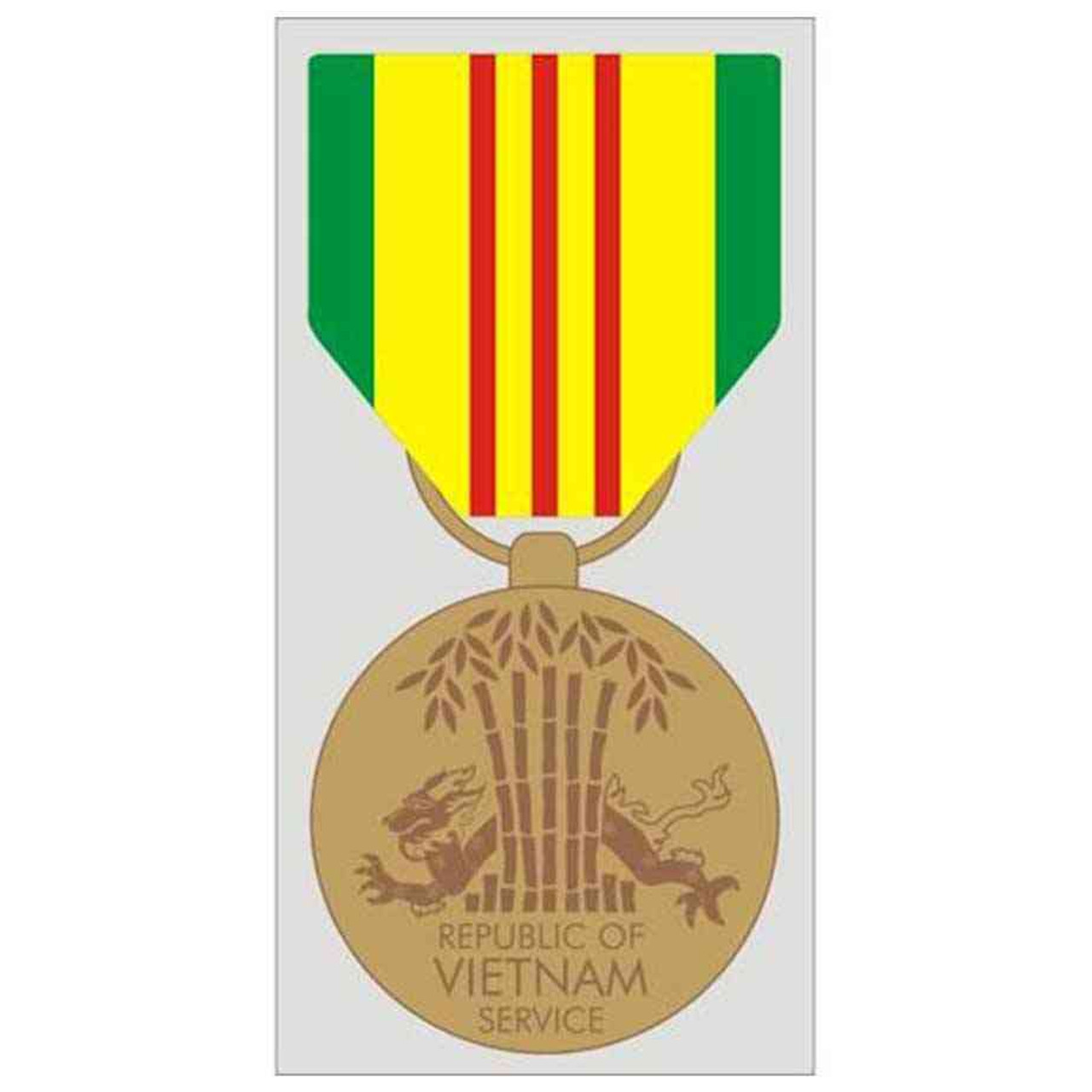 republic vietnam service medal decal