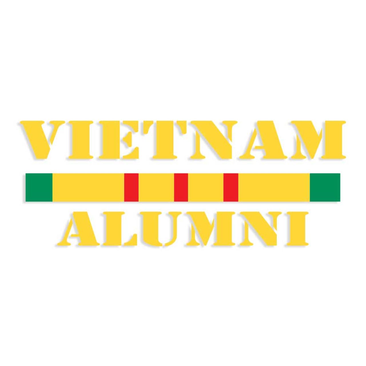 vietnam alumni decal sticker service ribbon