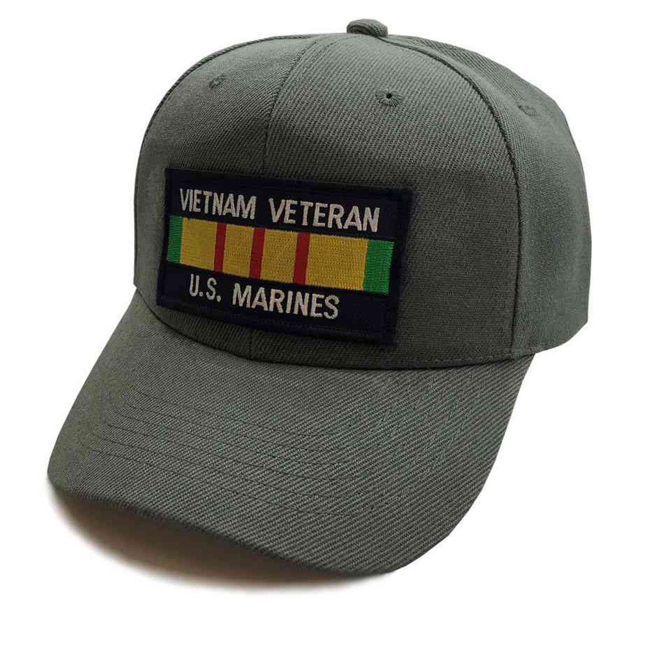 u s marines vietnam vet ribbon special edition dark gray hat