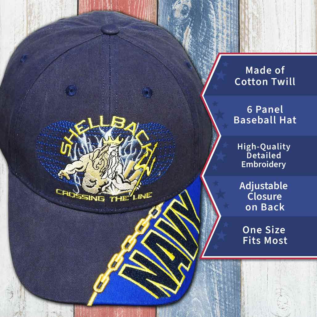 U.S Navy Hat - Shellback, Crossing the Line