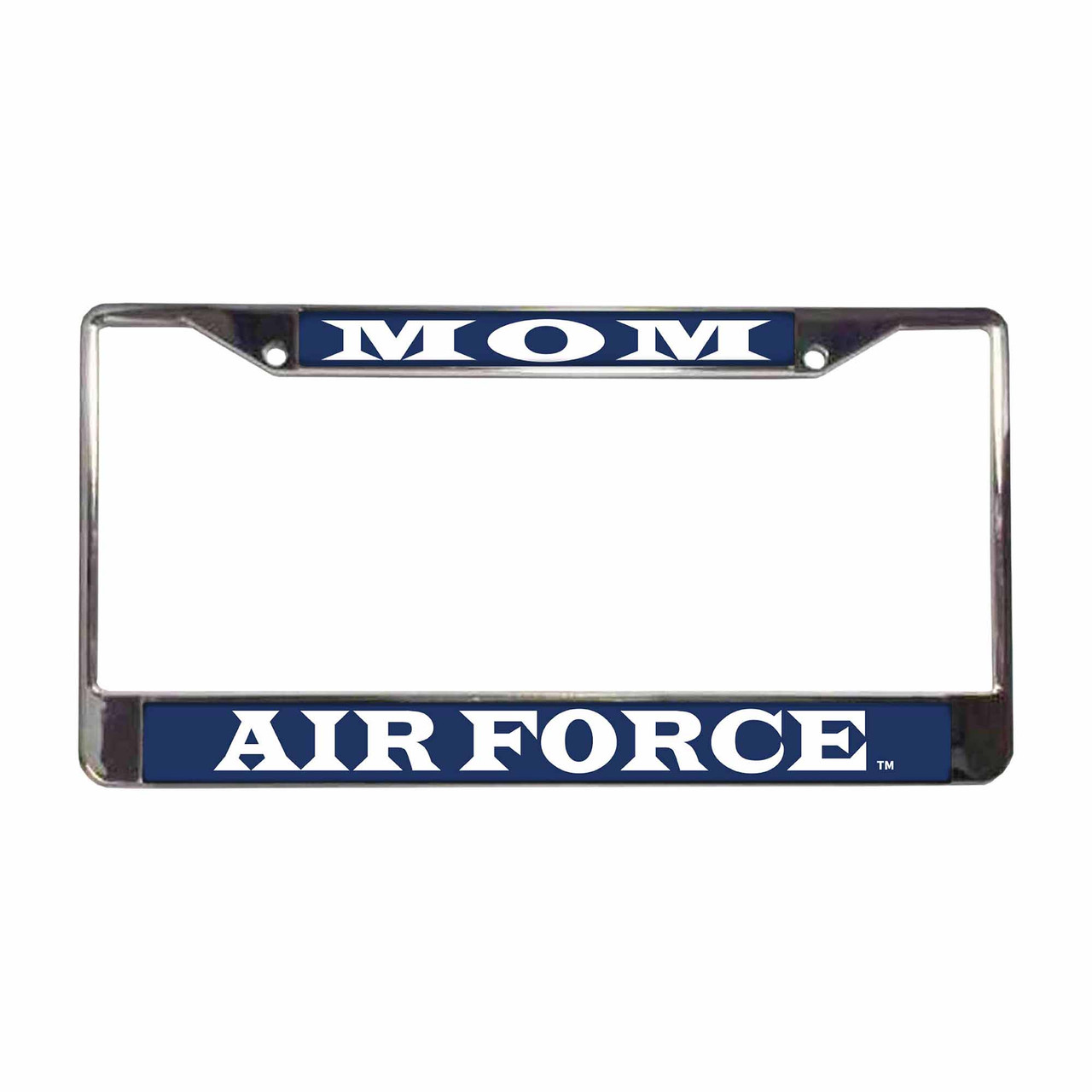 air force mom license plate frame - front view