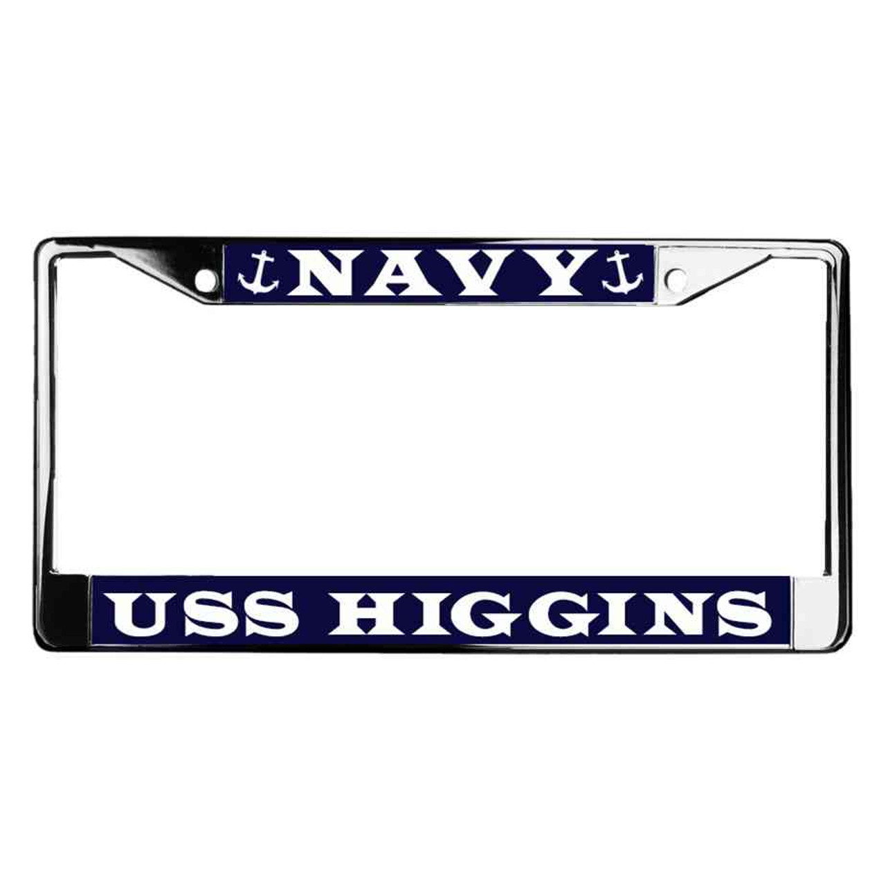 uss higgins license plate frame
