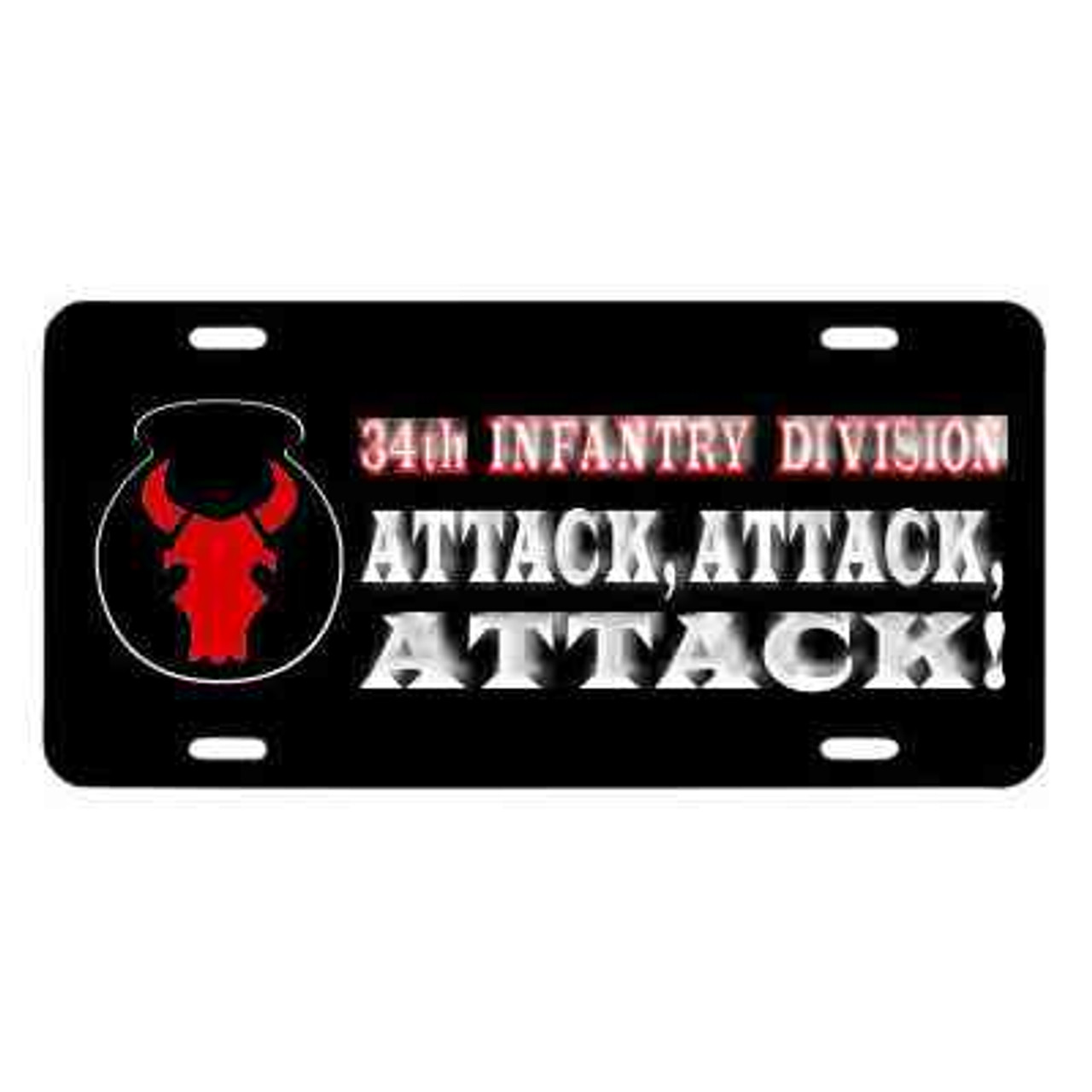 army 34th infantry division motto license plate