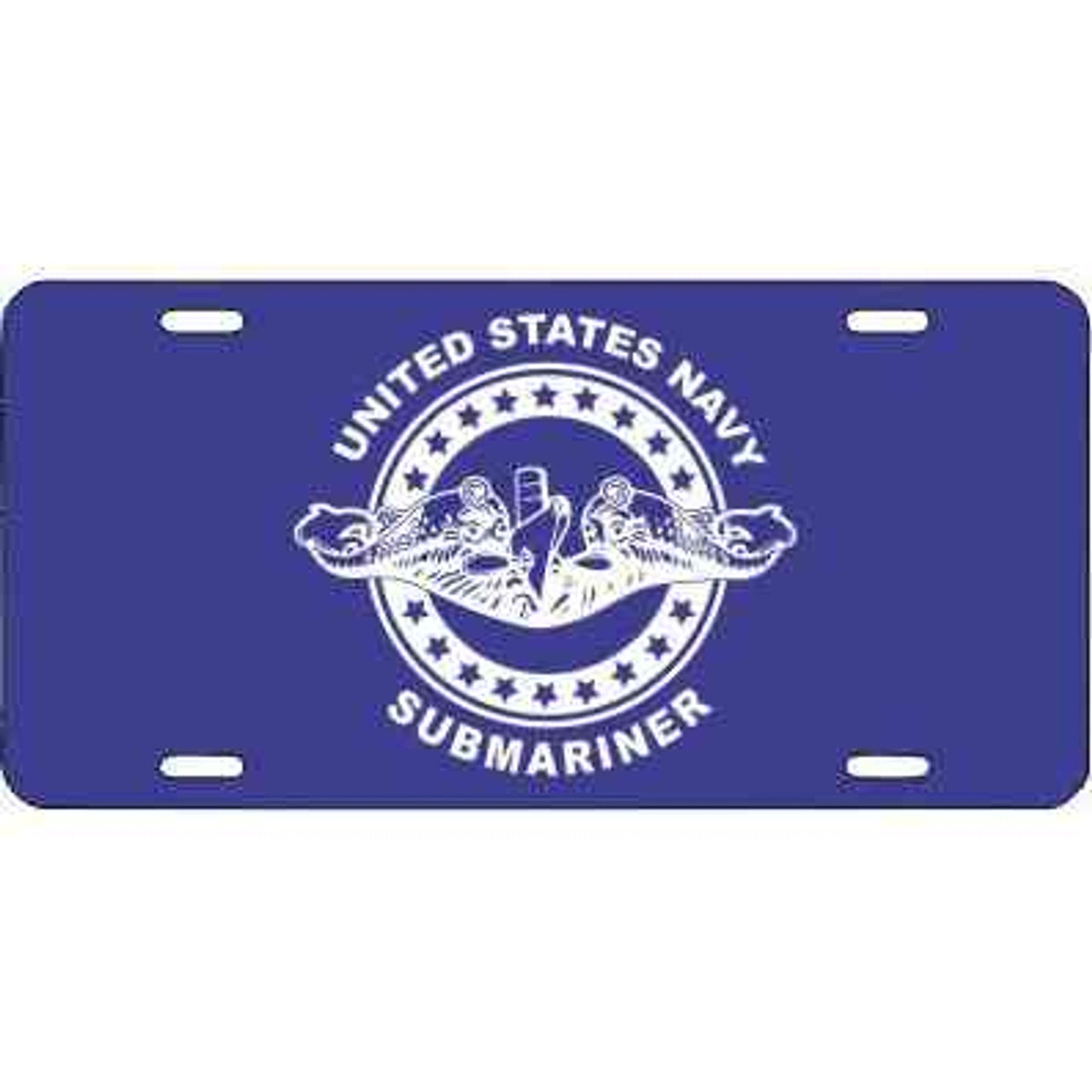 navy submarine badge license plate