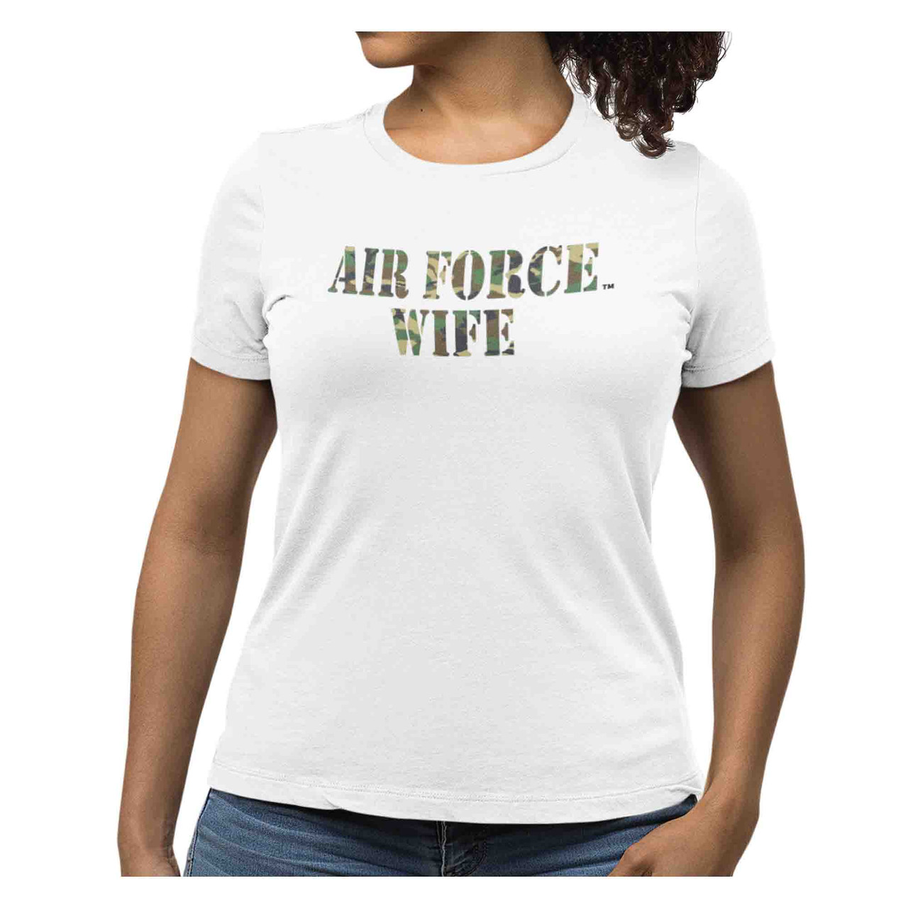 air force wife woodland camo ladies performance vela shirt air force wife woodland camo ladies performance vela shirt
