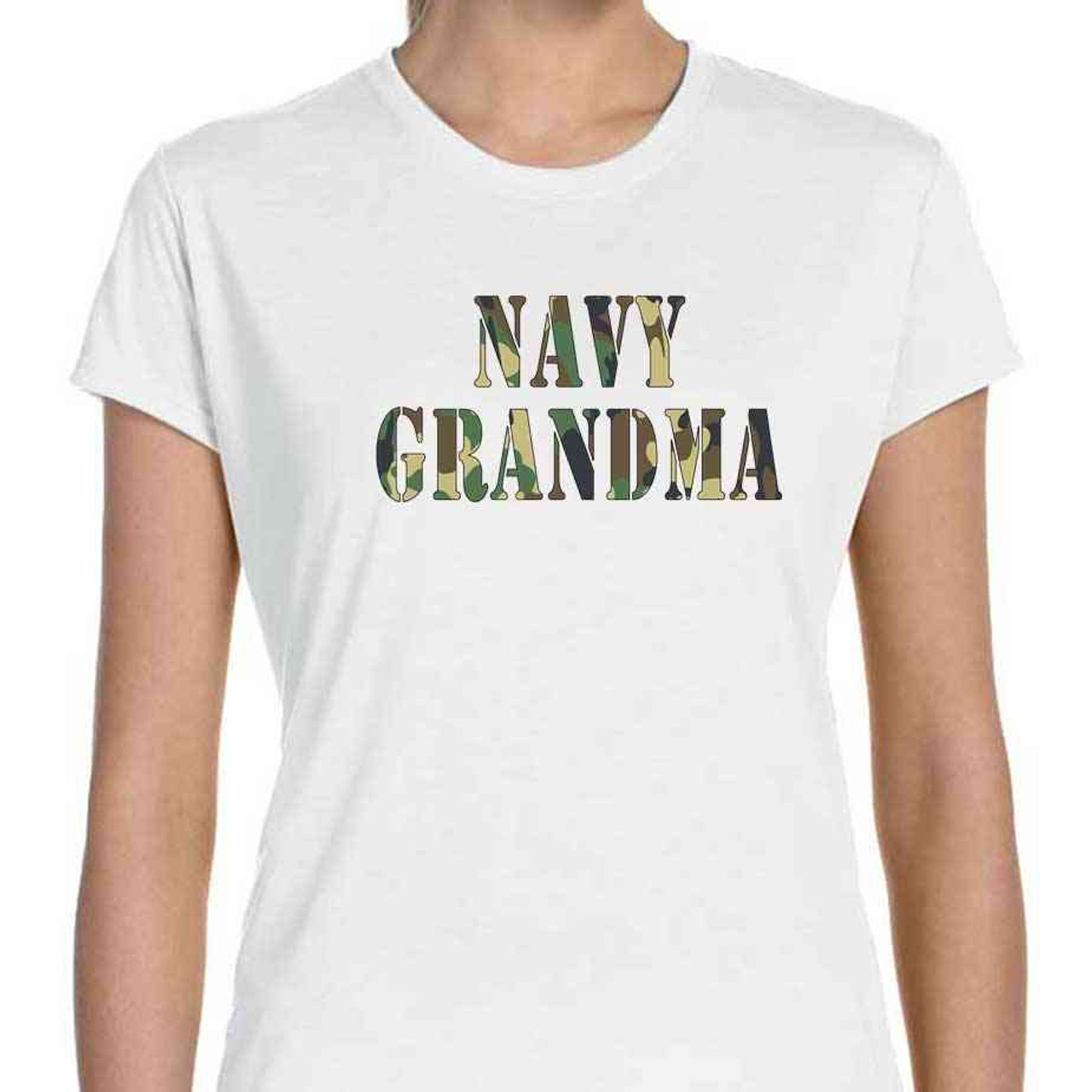 navy grandma woodland camo ladies performance vela shirt