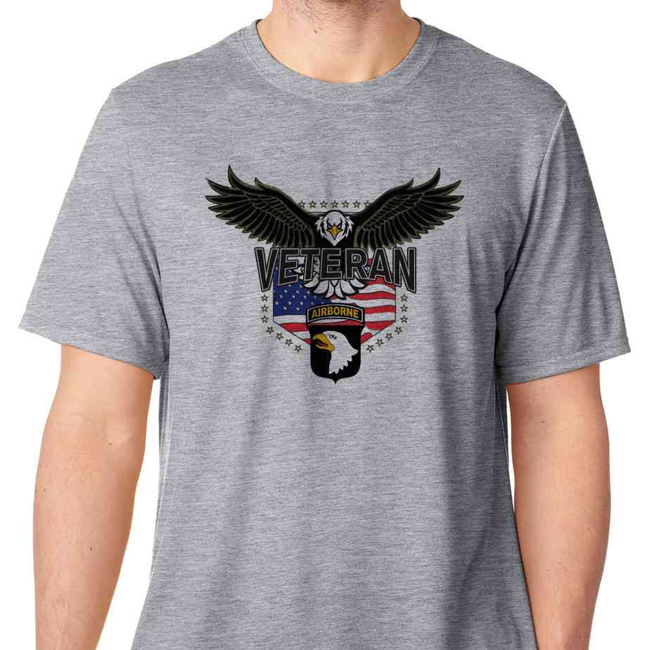 101st airborne w eagle performance tshirt