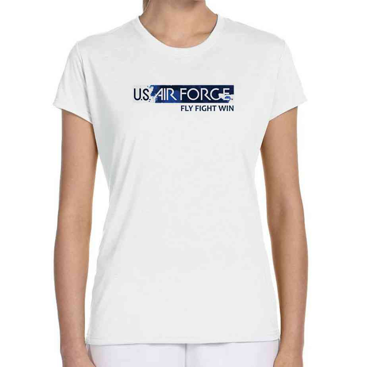 usaf water color fly fight win ladies white tshirt usaf water color fly fight win ladies white tshirt